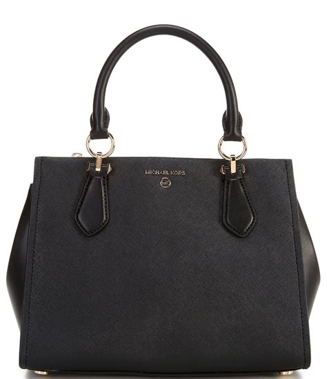 michael kors sutton saffiano leather medium grey satchel|Michael Kors marilyn medium saffiano.